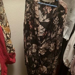 Floral + Black Mini Fashion Nova